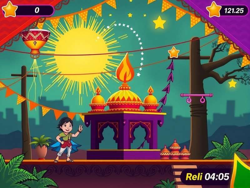 Festive Fury Star Holi level gameplay